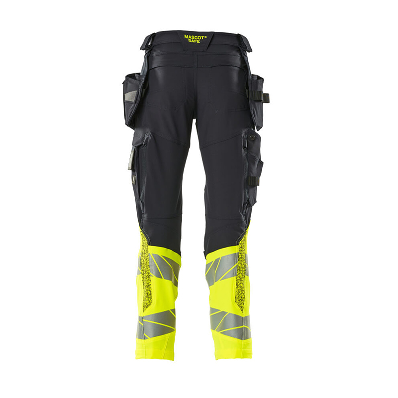 Mascot ACCELERATE SAFE Byxor med hängfickor 19131-711-01017 Storlek: 82C64, Färg: Mörk Marin/hi-vis Gul