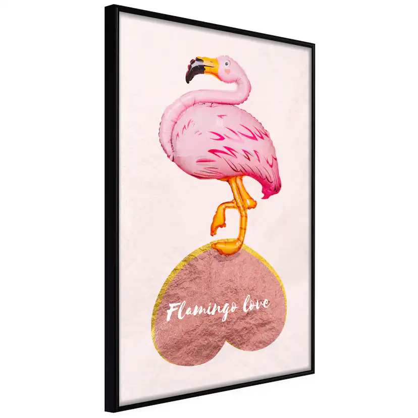 Poster Artgeist Affisch Flamingo in Love