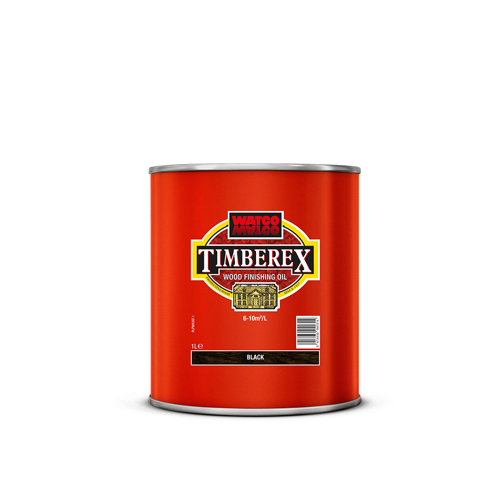 Underhållsolja Timberex Black 1 l