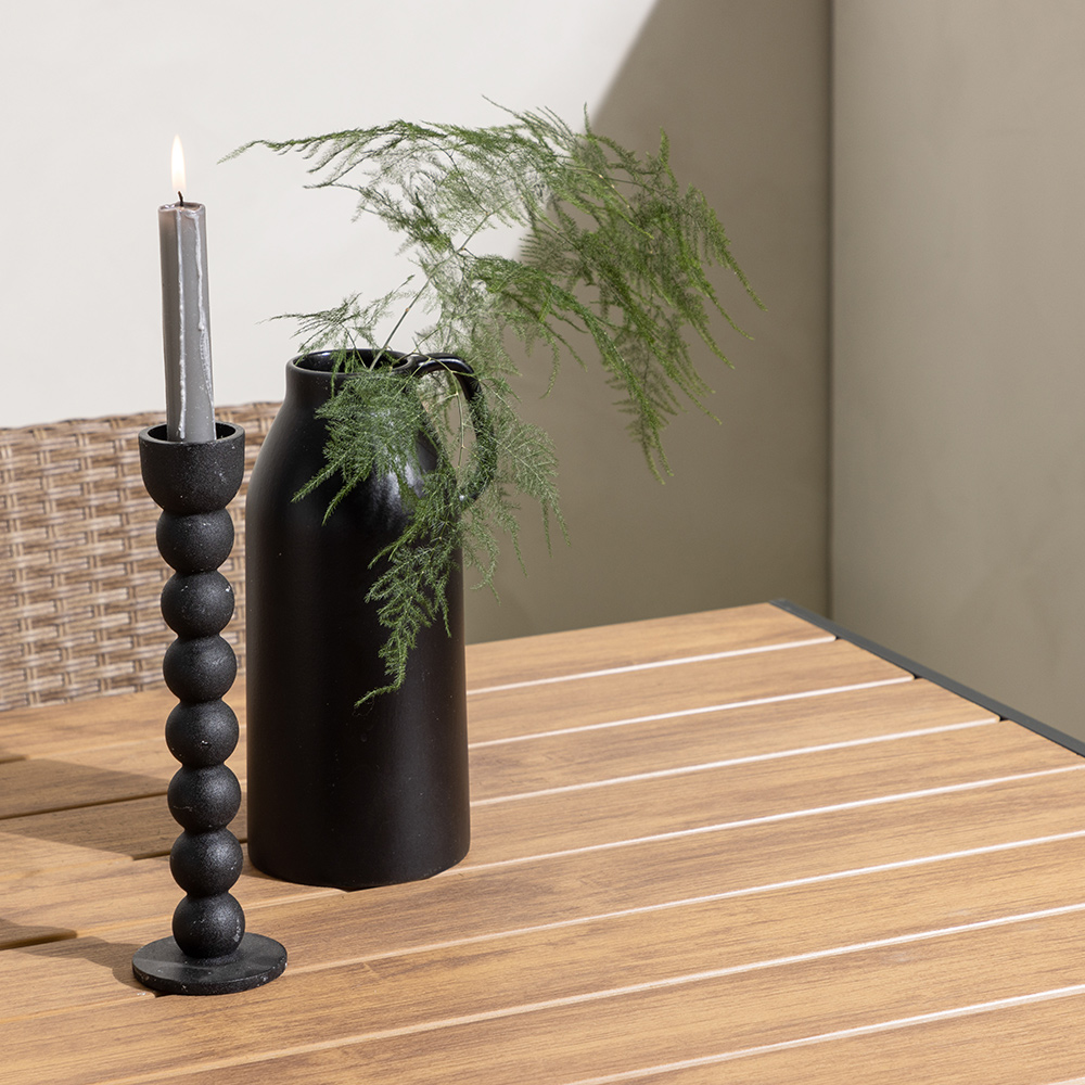 Break Diningtable Alumnium - Black / Nature Rectangular 90*1 Natur