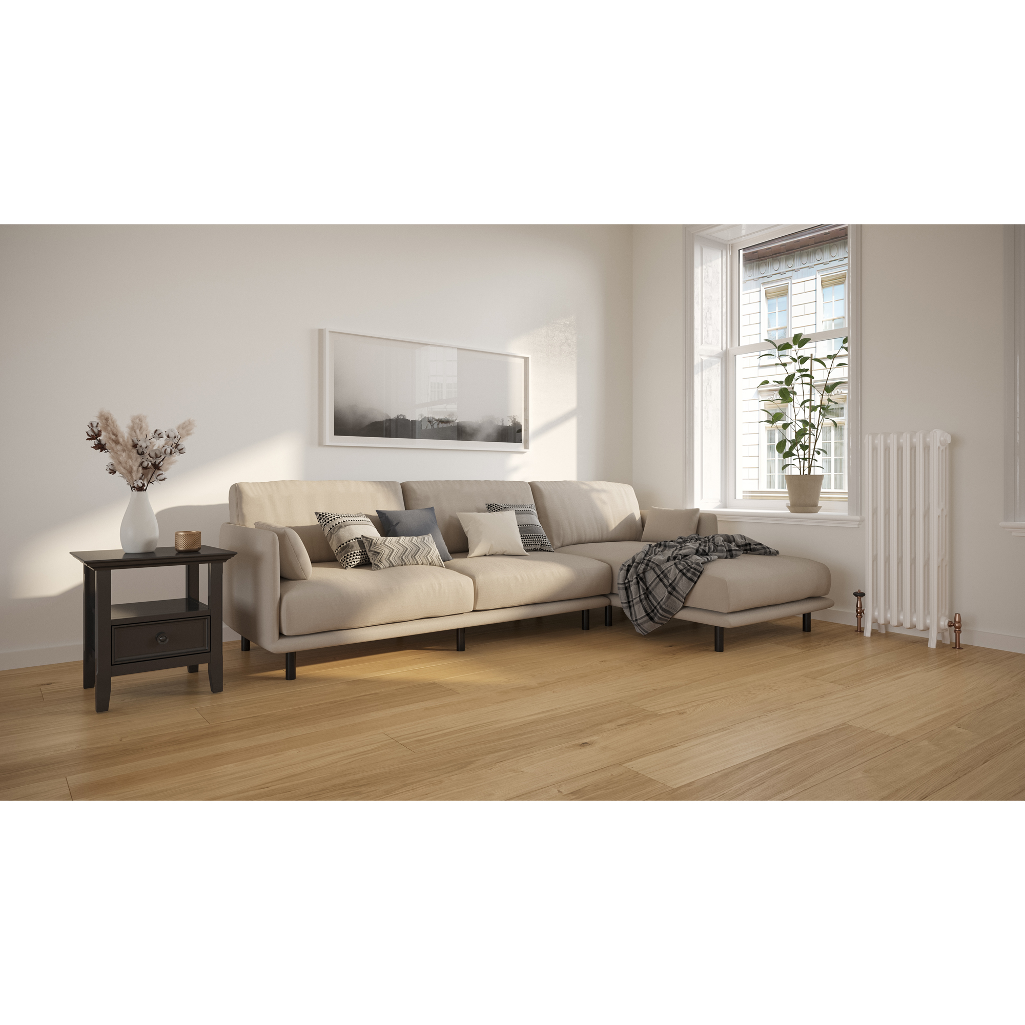 Trägolv Bjelin Härdad Ek Vista Natural Mattlack Multistrip_NEW