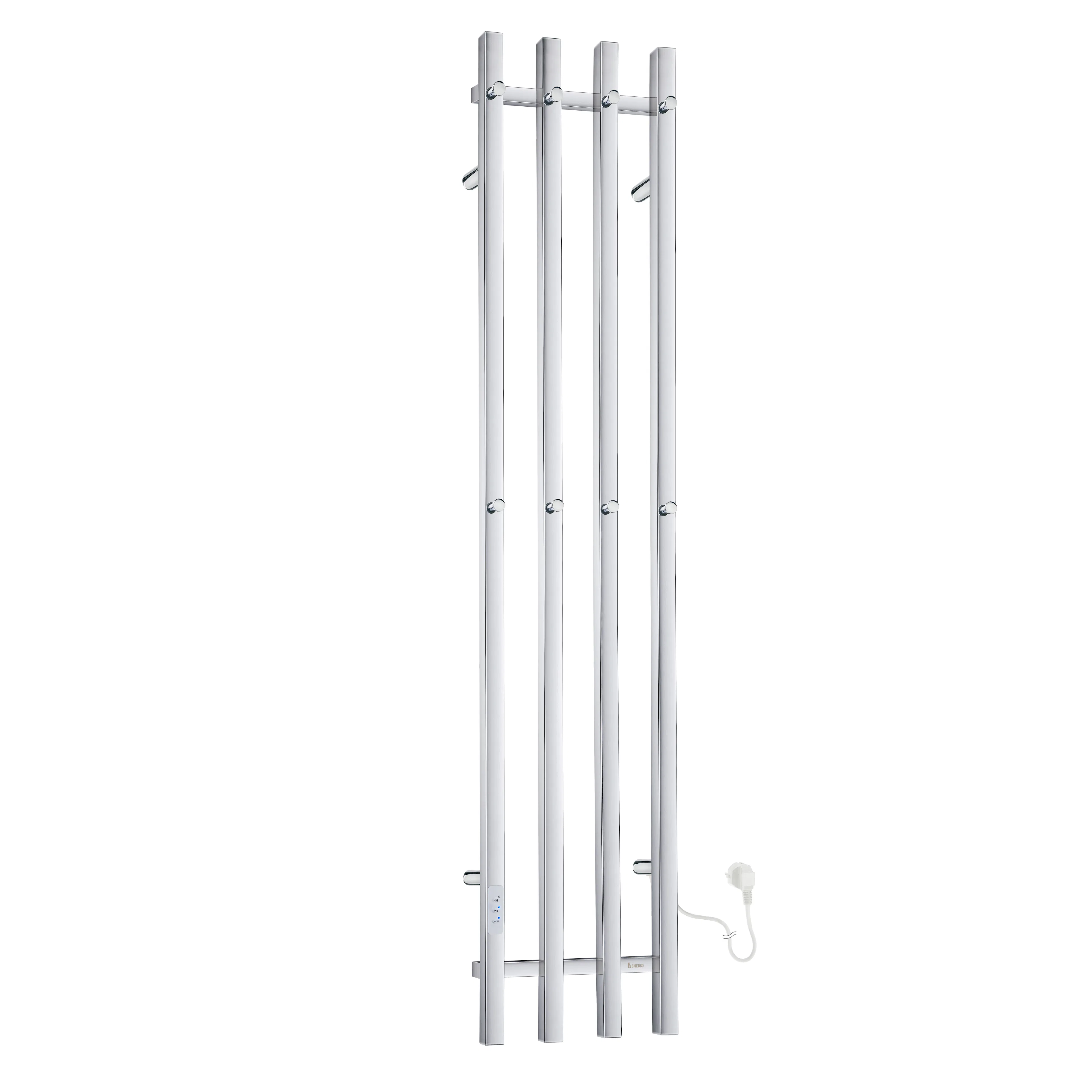Handdukstork hög m 4 stänger pol rostfritt FK714, B: 300 mm, 120W