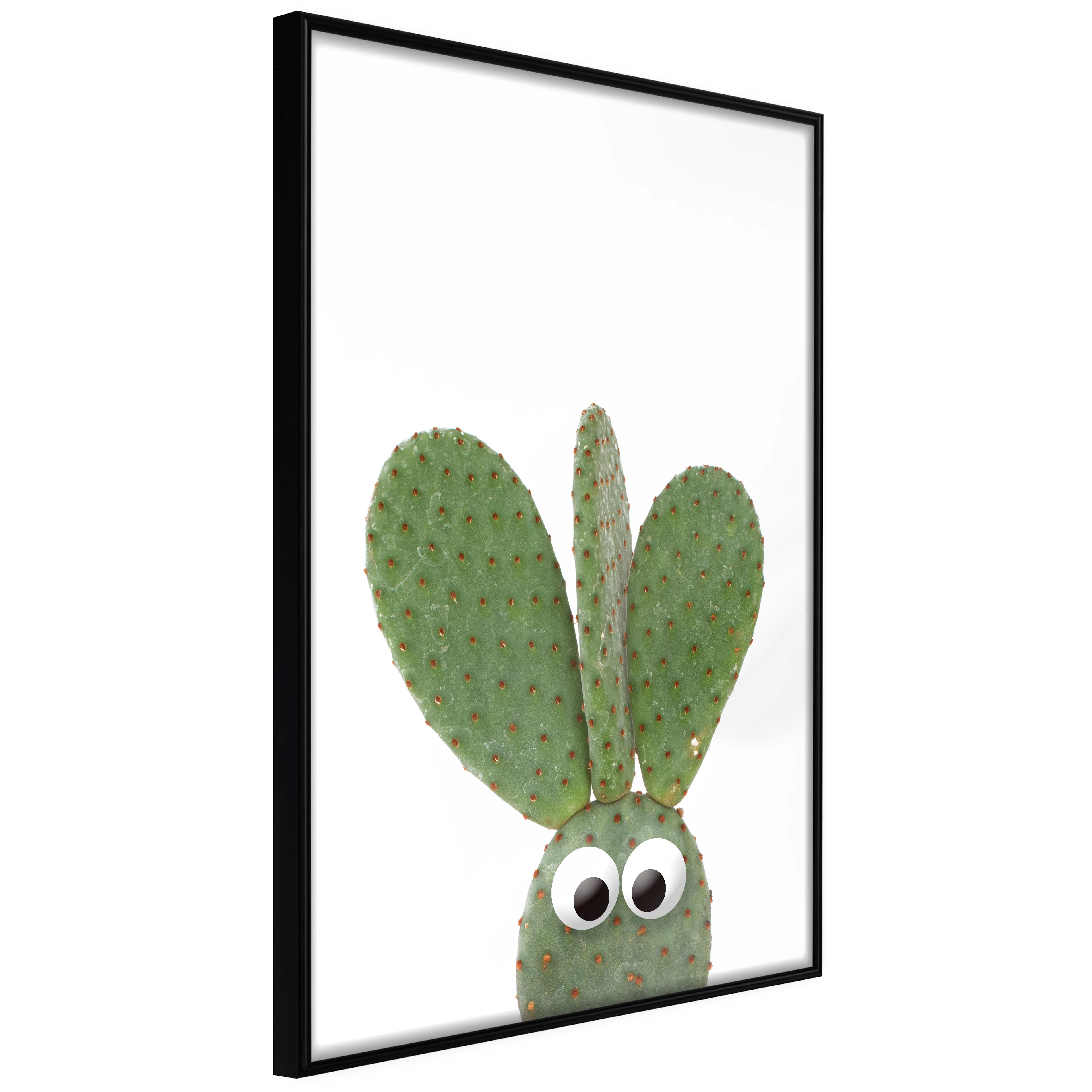 Affisch - Ear Cactus [Poster] 40x60 Svart ram, 40x60 cm