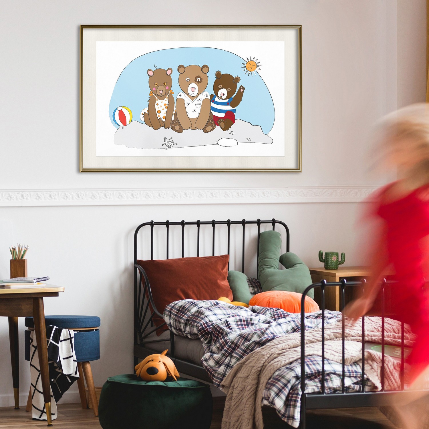 Poster Artgeist Affisch Teddy Bears on the Beach