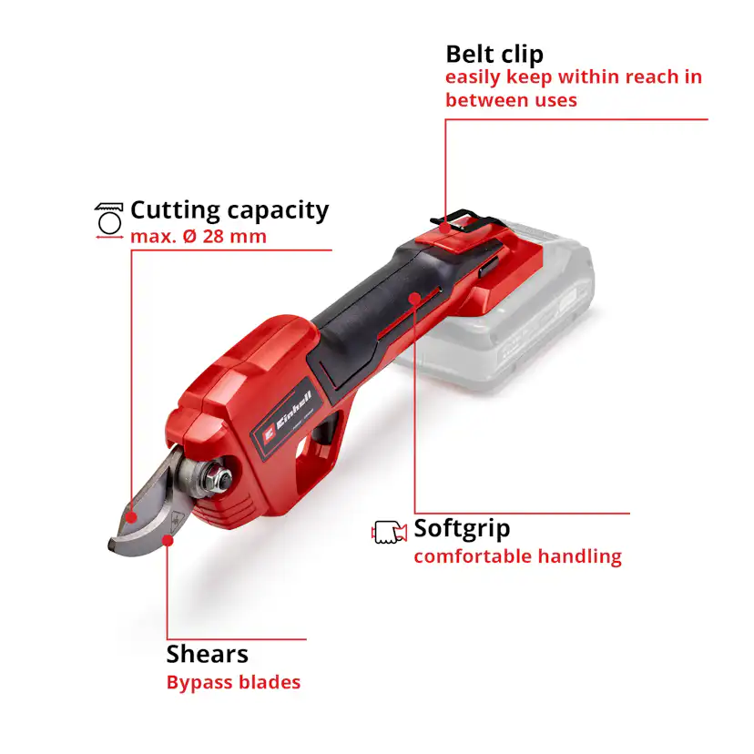 Sekatör Einhell GE-LS 18V Utan Batteri & Laddare