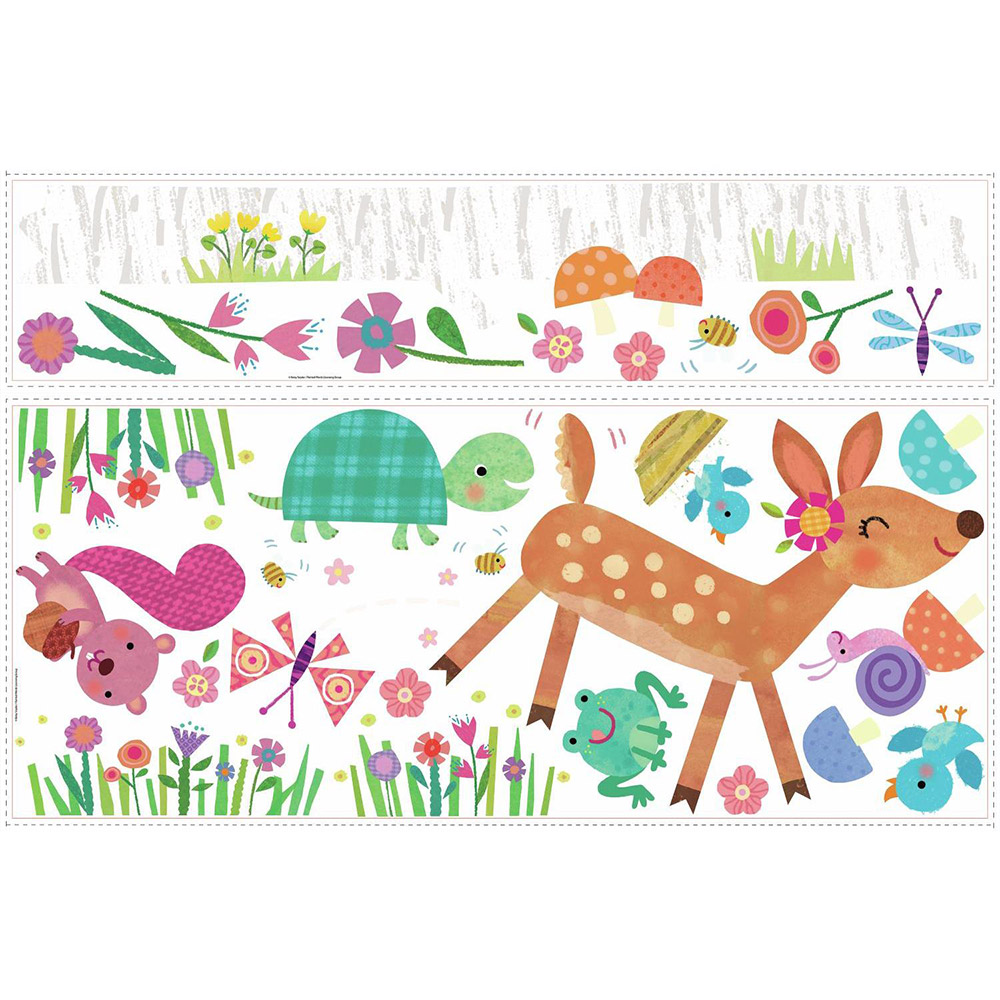 Väggdekor RoomMates Woodland Baby Animal Log