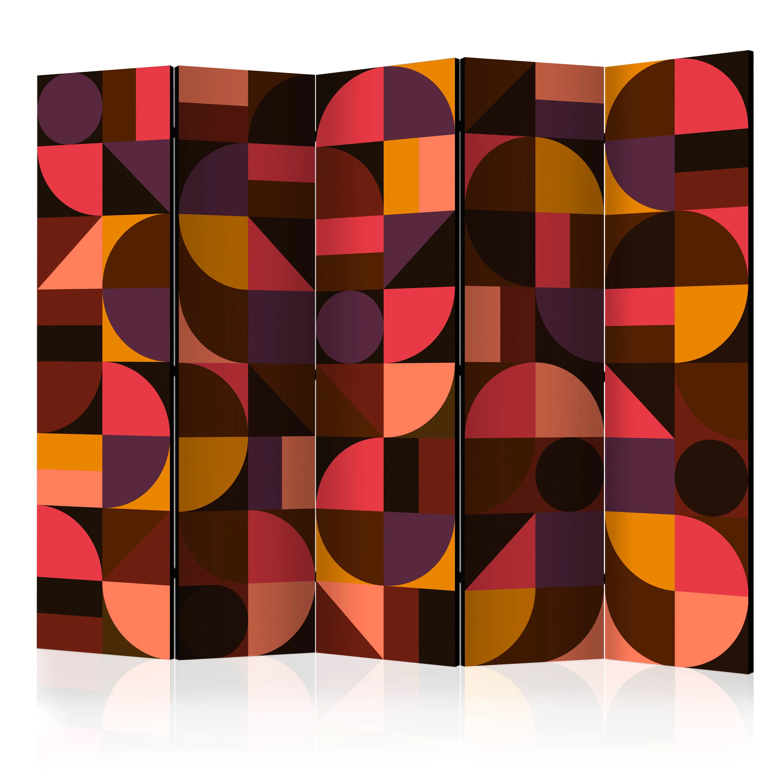 Rumsavdelare Arkiio Geometric Mosaic Red II 225x172 cm