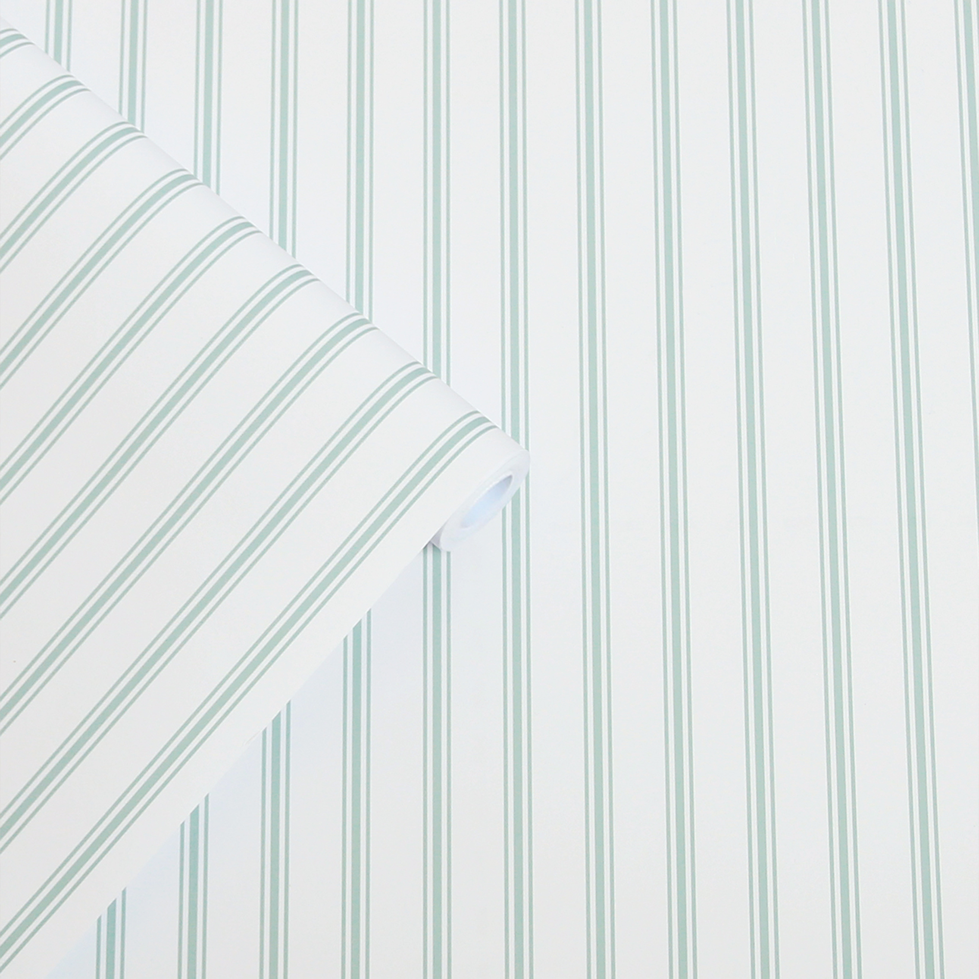 Tapet Laura Ashley Farnworth Stripe Sage Grön 118483