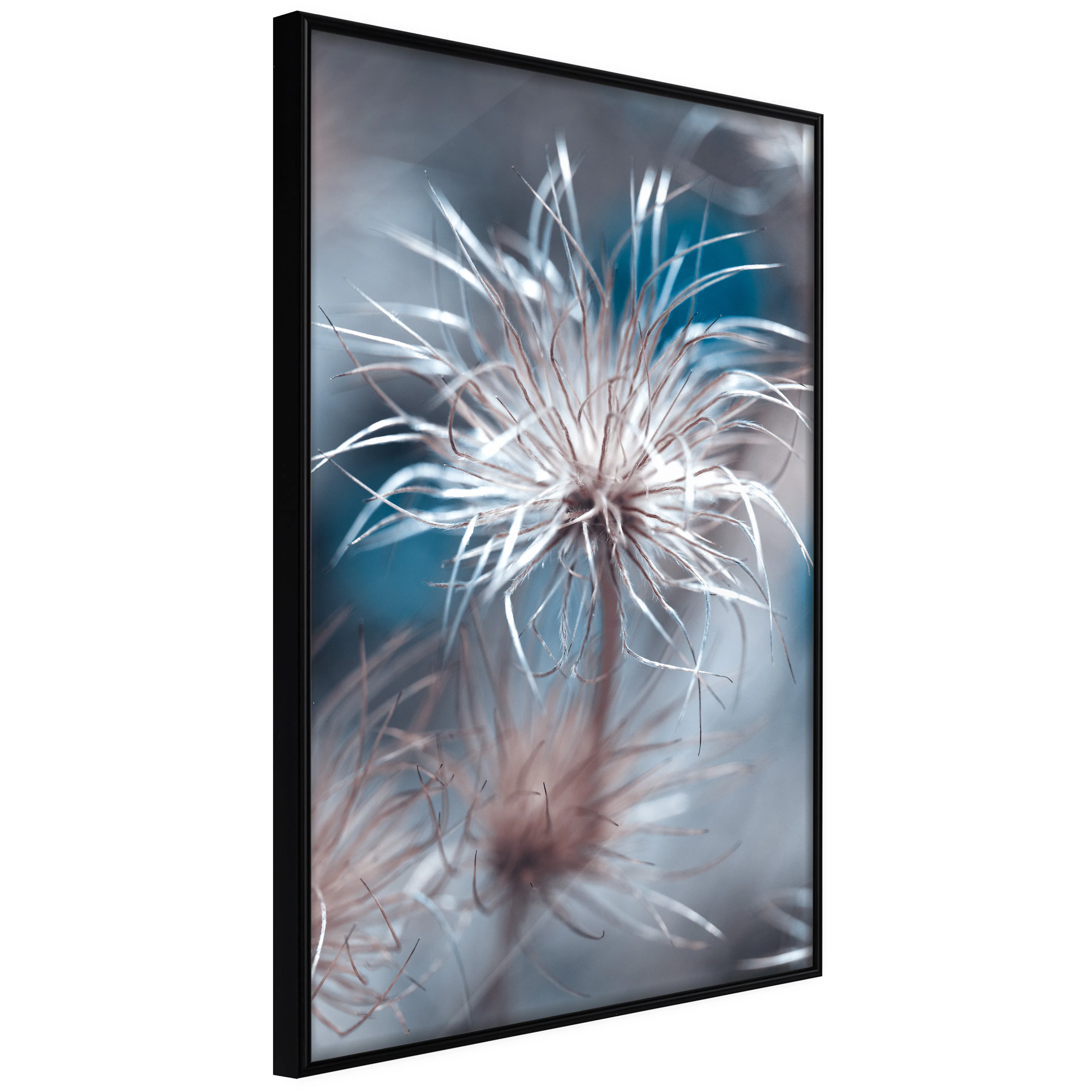 Affisch - Plant in Blues [Poster] 40x60 Svart ram, 40x60 cm