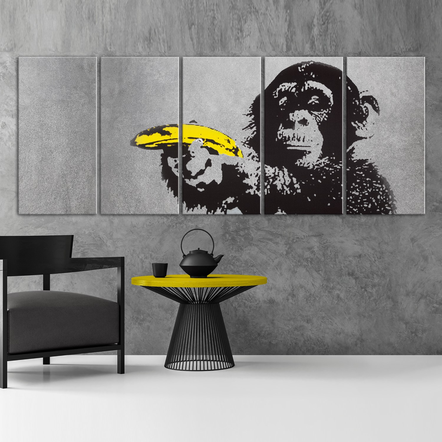 Tavla - Monkey and Banana 225x90 225x90 cm