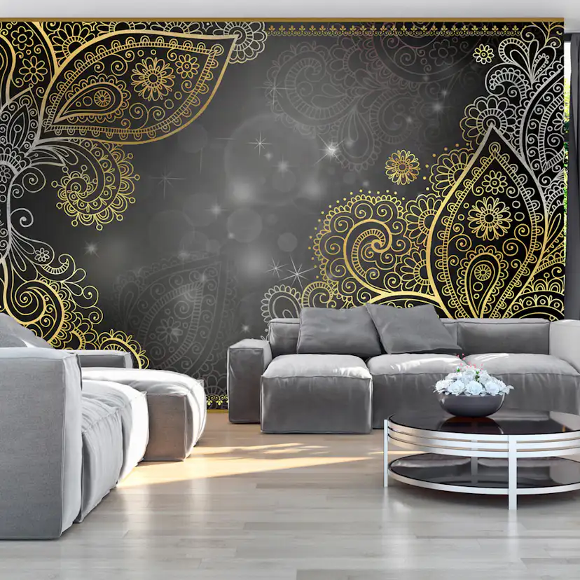 Fototapet Arkiio Självhäftande Gold Orient