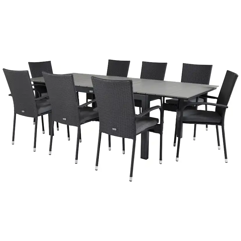 Matgrupp Venture Home Lova 160/240 med 8 Asta Stolar