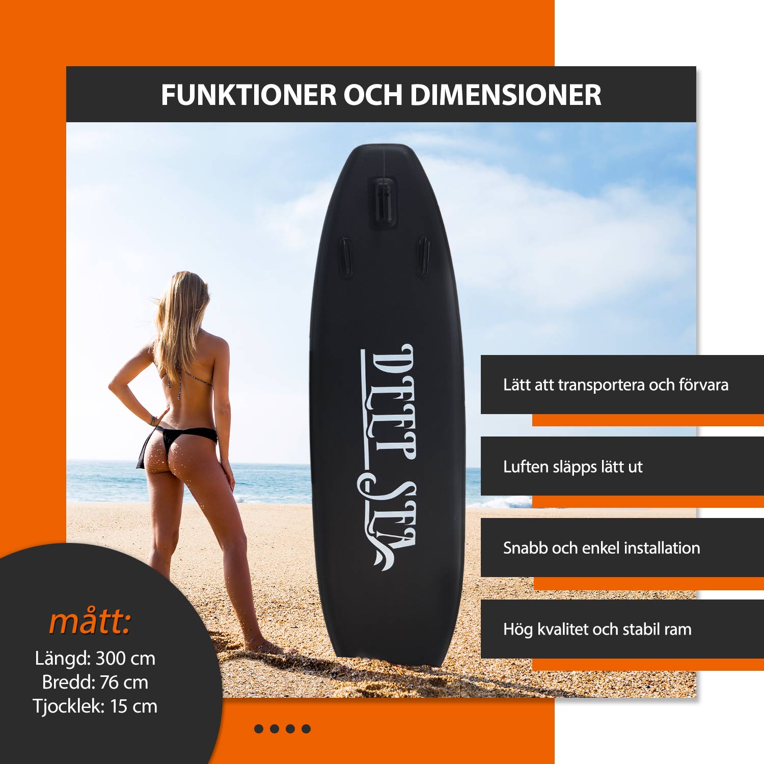 Stand-up Paddleboard Deep Sea SUP-Board Set PRO