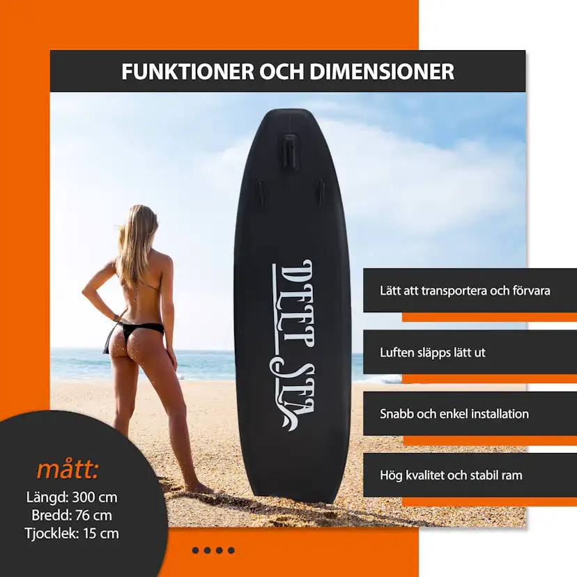 Stand-up Paddleboard Deep Sea SUP-Board Set PRO