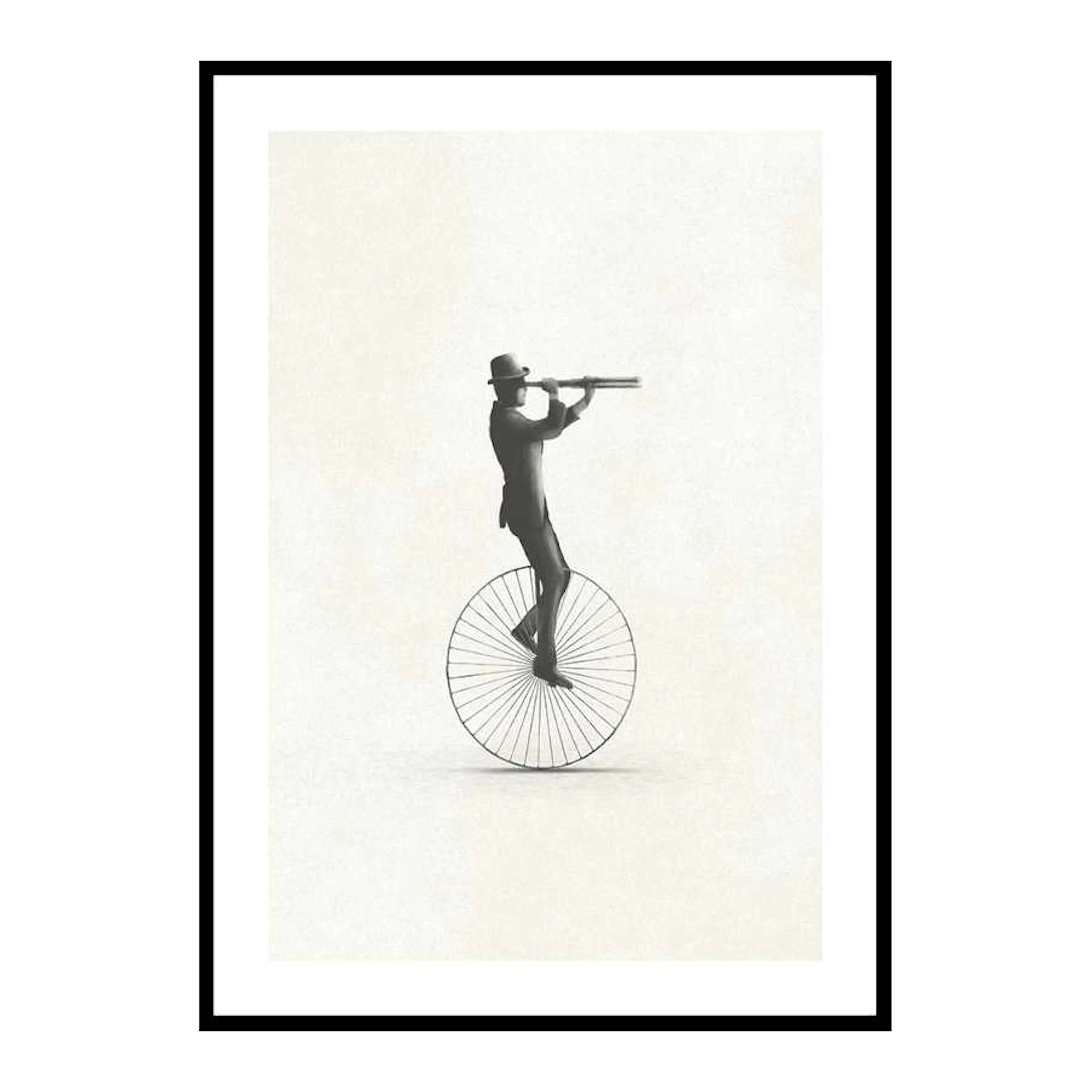 Retro Unicycle 50x70 cm