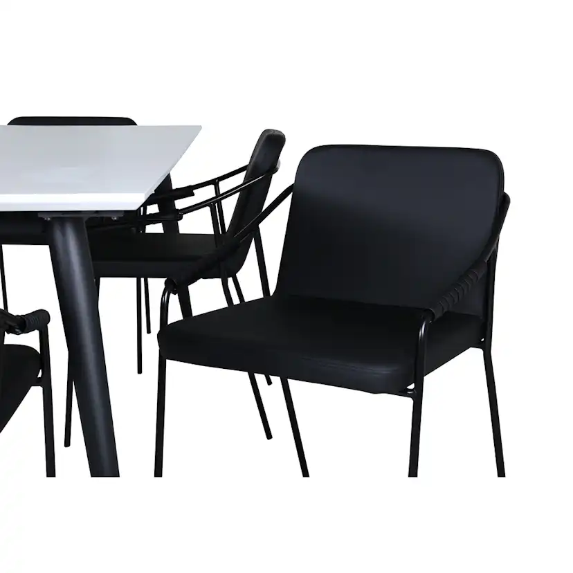 Matgrupp Venture Home Jolie med 6 Tjärö Stolar