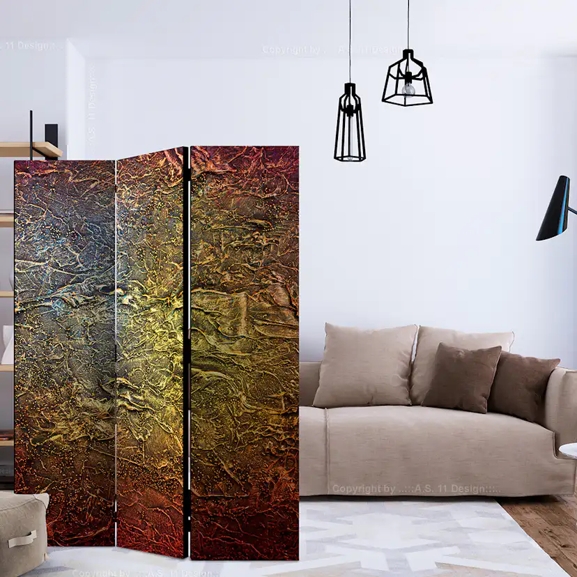 Rumsavdelare Arkiio Red Gold 135x172 cm