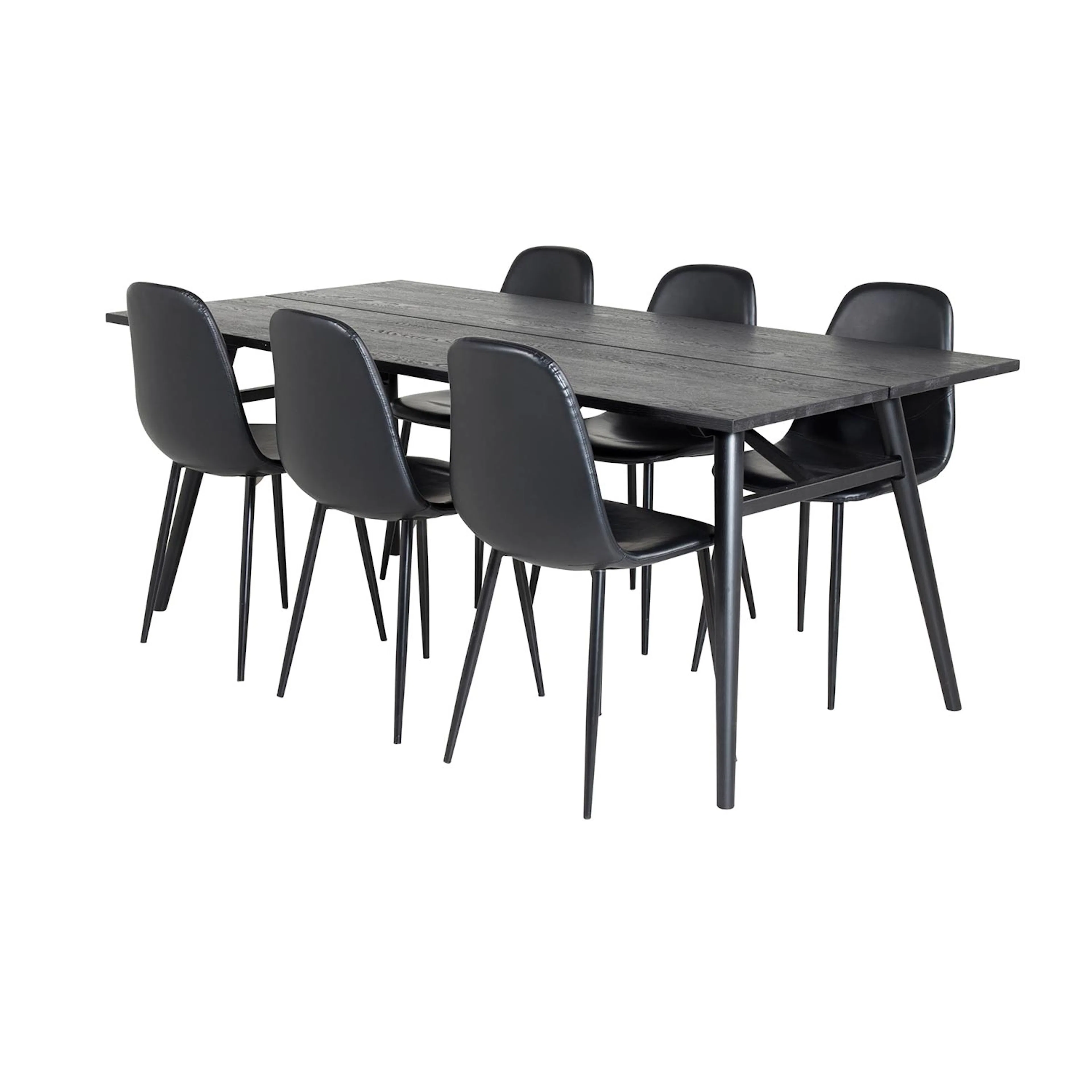 Sleek Extentiontable Black Brushed -PolarChair-Black Black_6 Svart