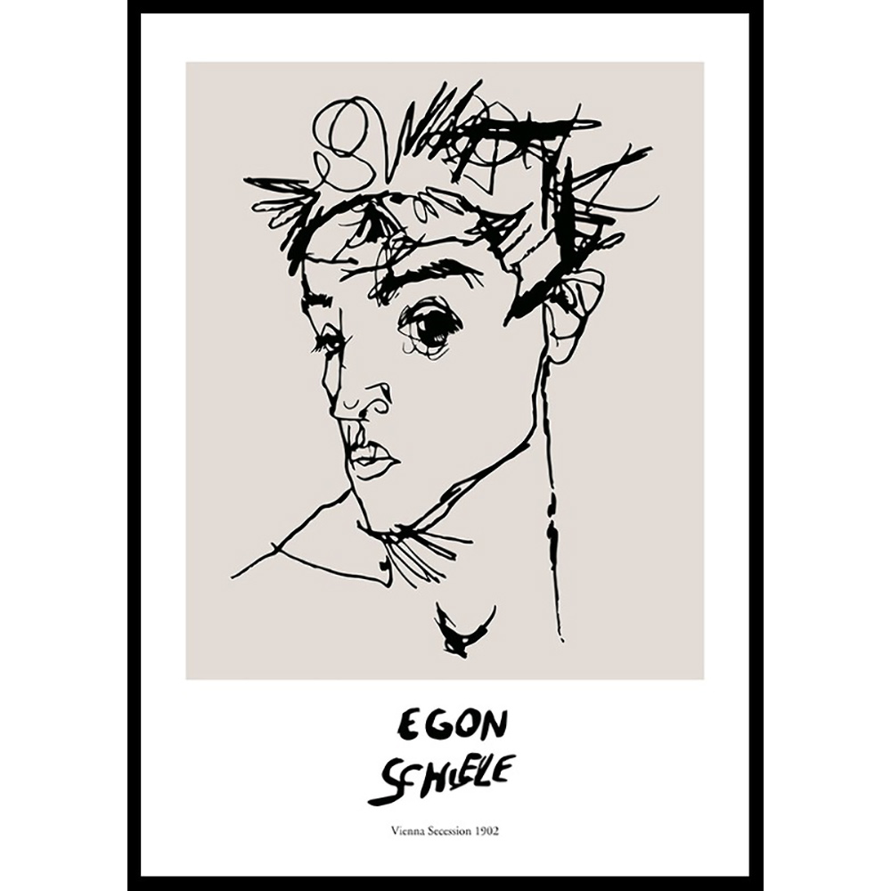 Poster Gallerix Egon Schiele Self Portrait