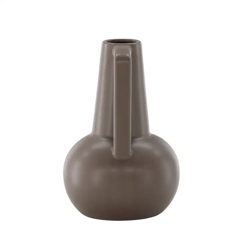 Lane Vase - Matte Brown - 15*15*22cm Svart