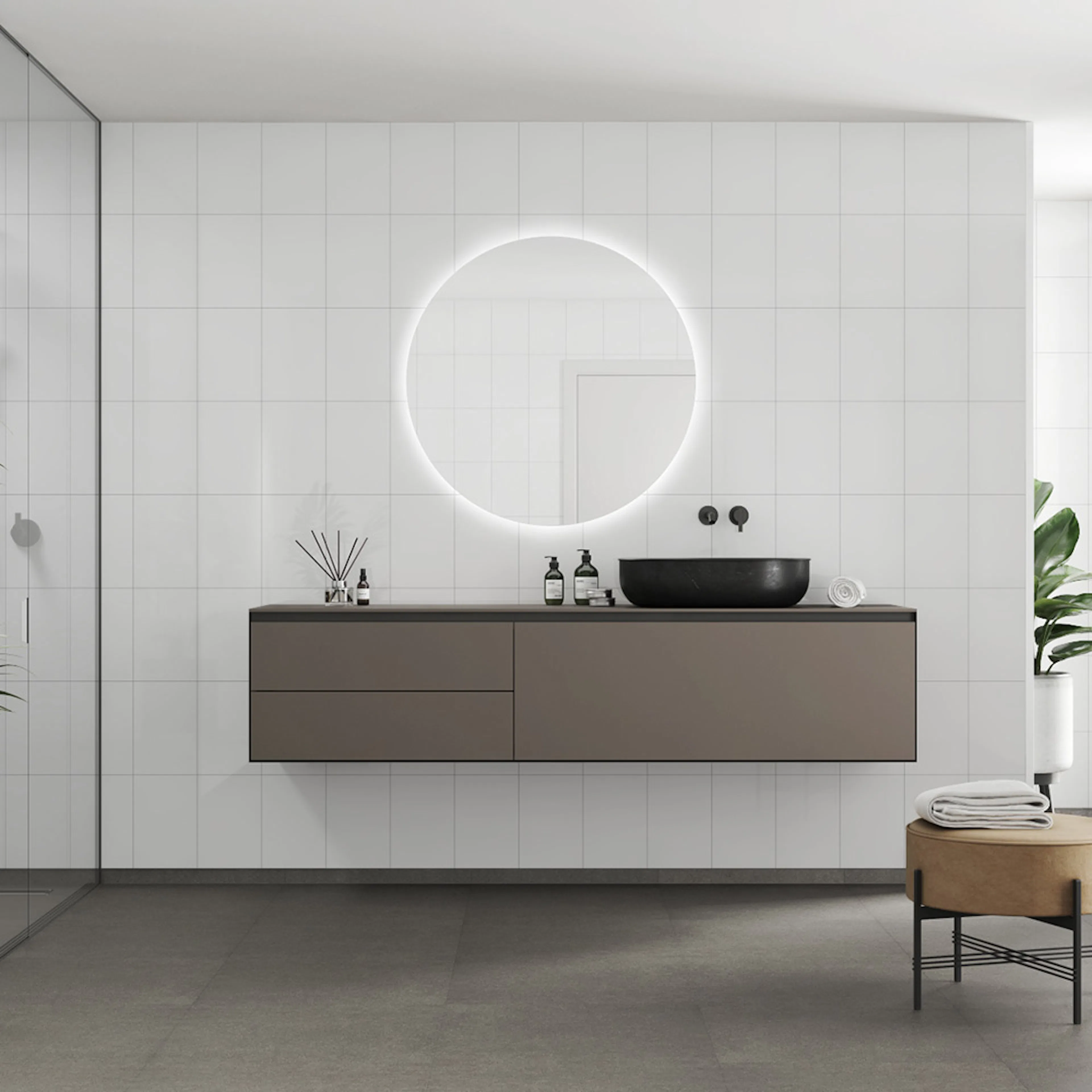 Våtrumsskiva Fibo Denver White 3091 M2030-HG