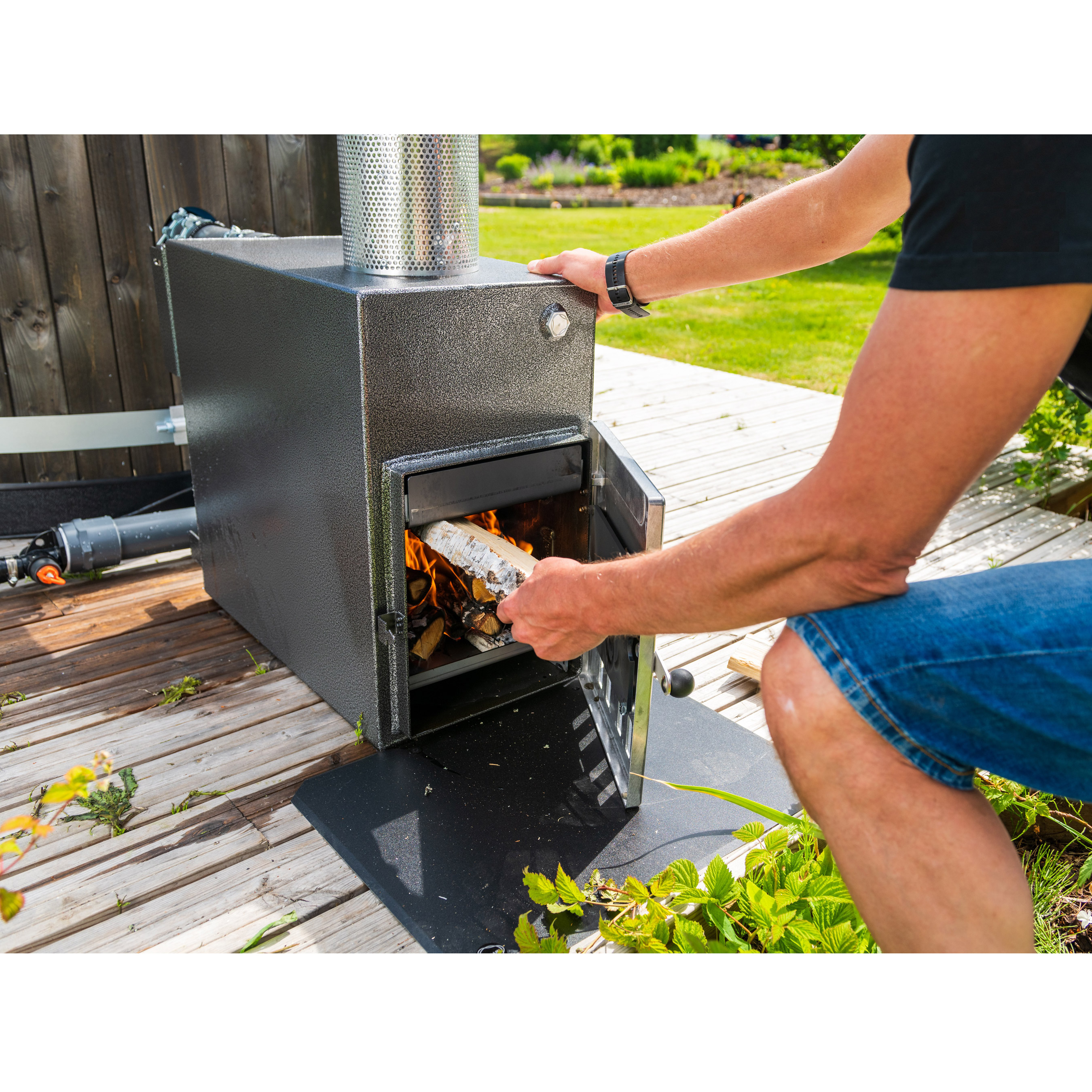 Skyddsplåt Kirami Gnistplåt för Badtunna & Kamin