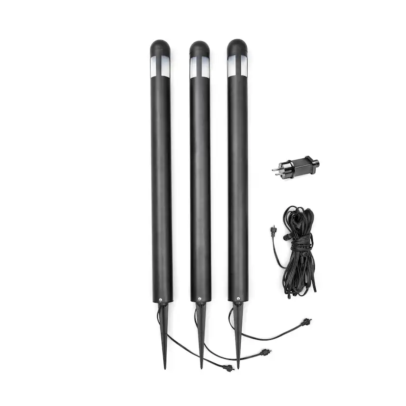 Dekorationsbelysning Gnosjö Konstsmide Amalfi Svart 3 Set 75 cm