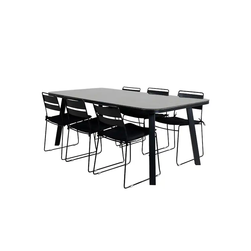 Matgrupp Venture Home Olle med 6 Legi Matstolar