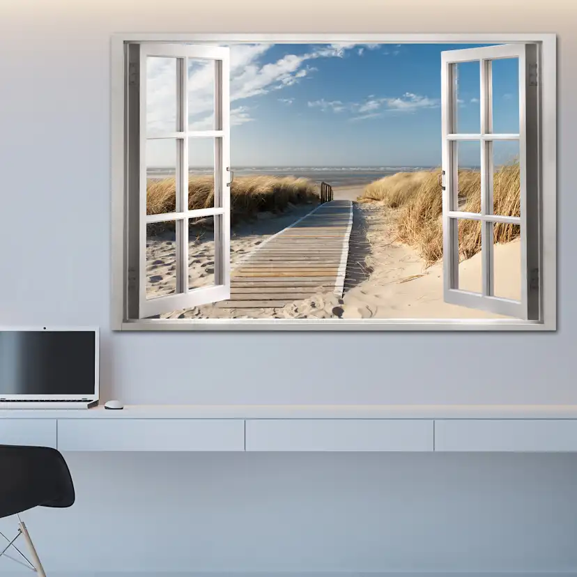Tavla Arkiio Window View Of The Beach
