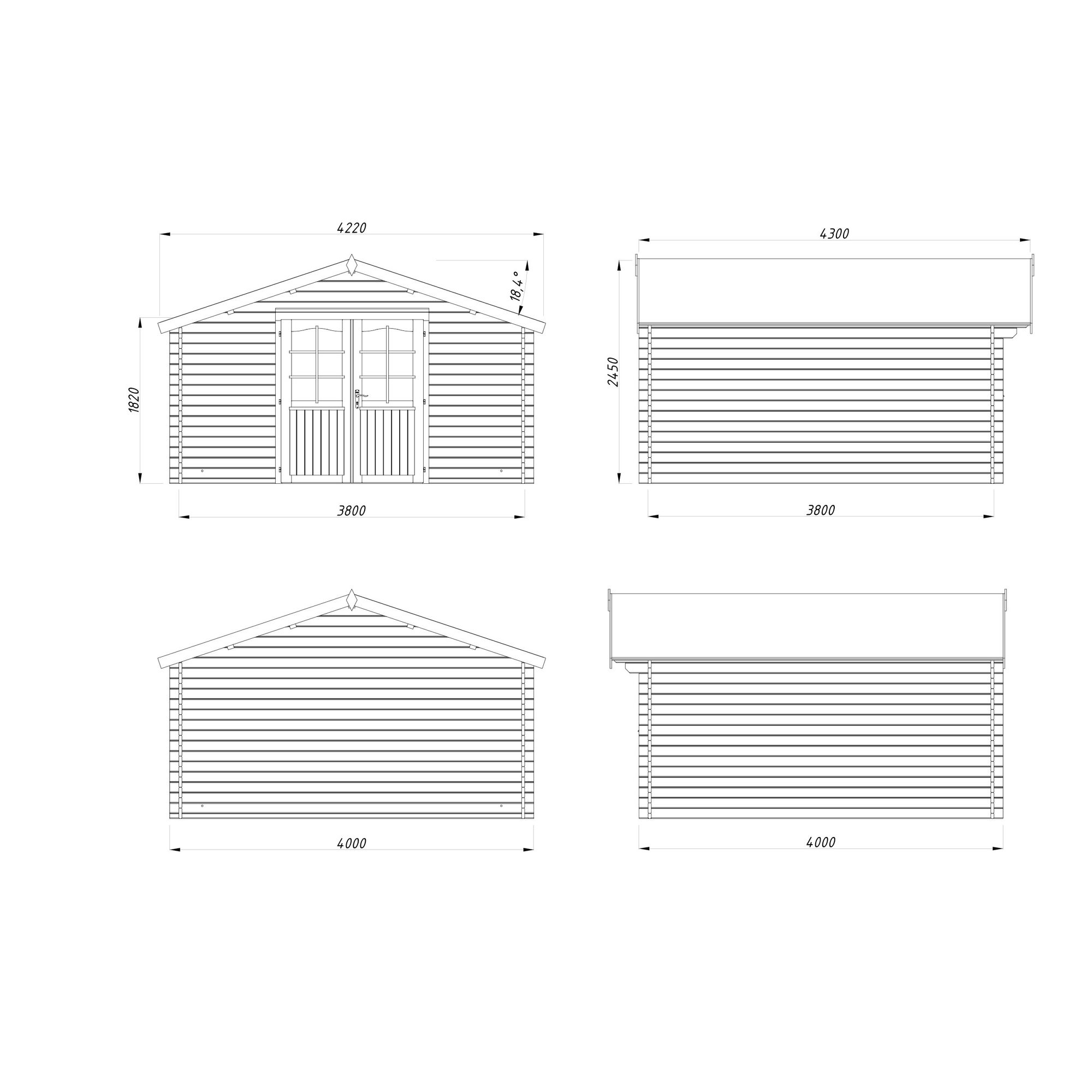 Lotta 14,4 m2 (inv. 13,9 m2) Obehandlad