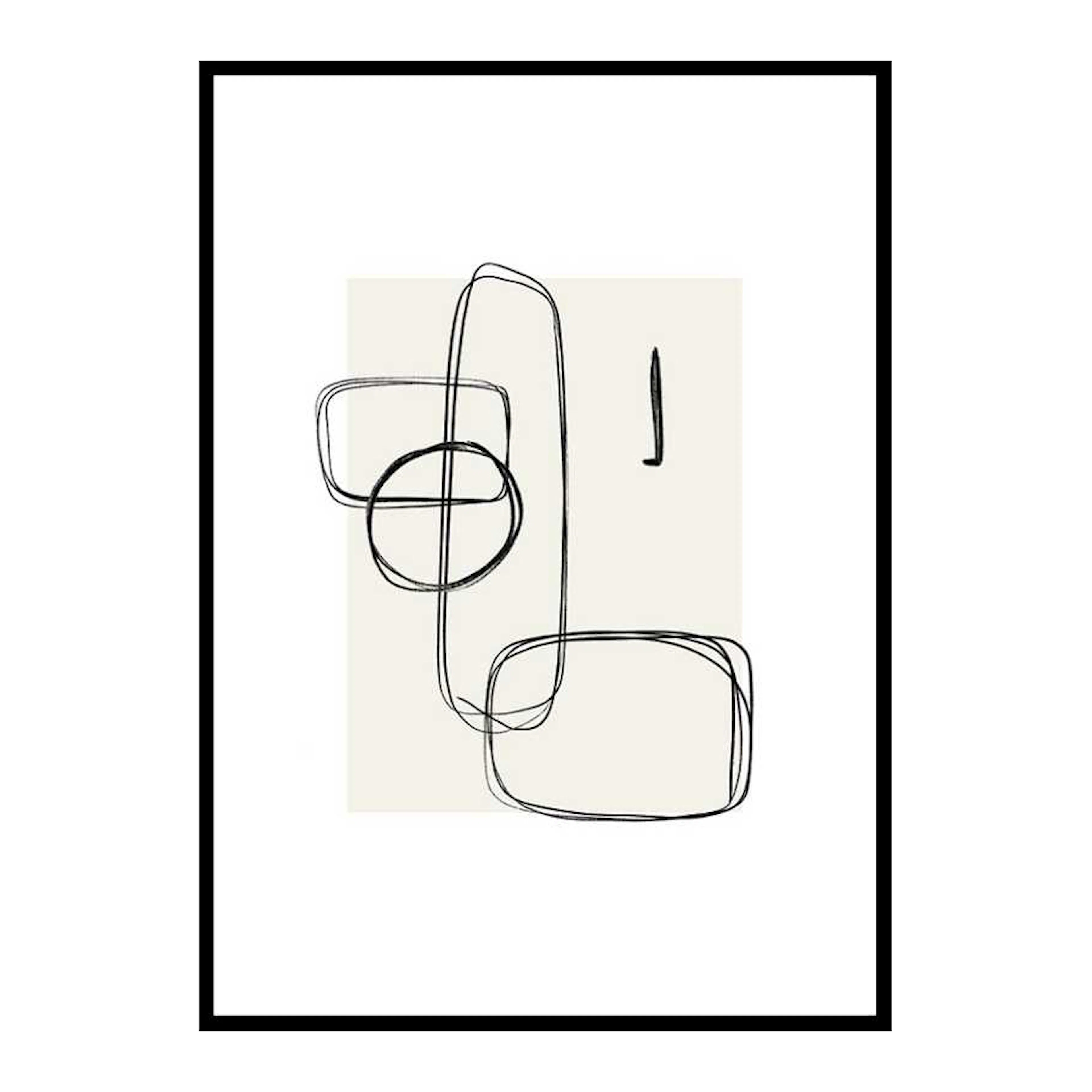 Poster Gallerix Abstract Brushed No1