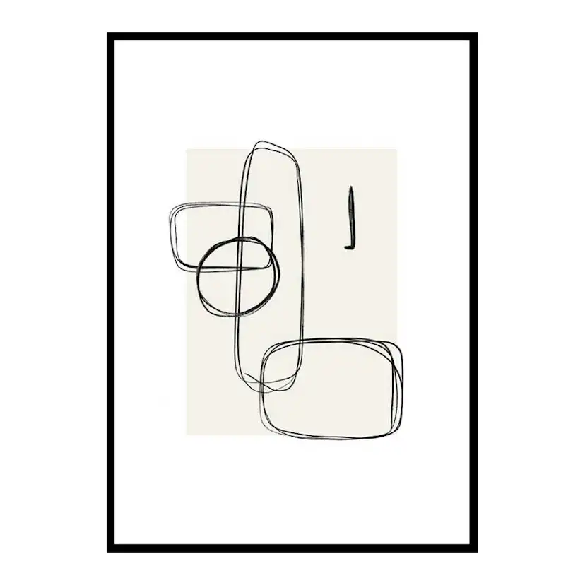 Poster Gallerix Abstract Brushed No1