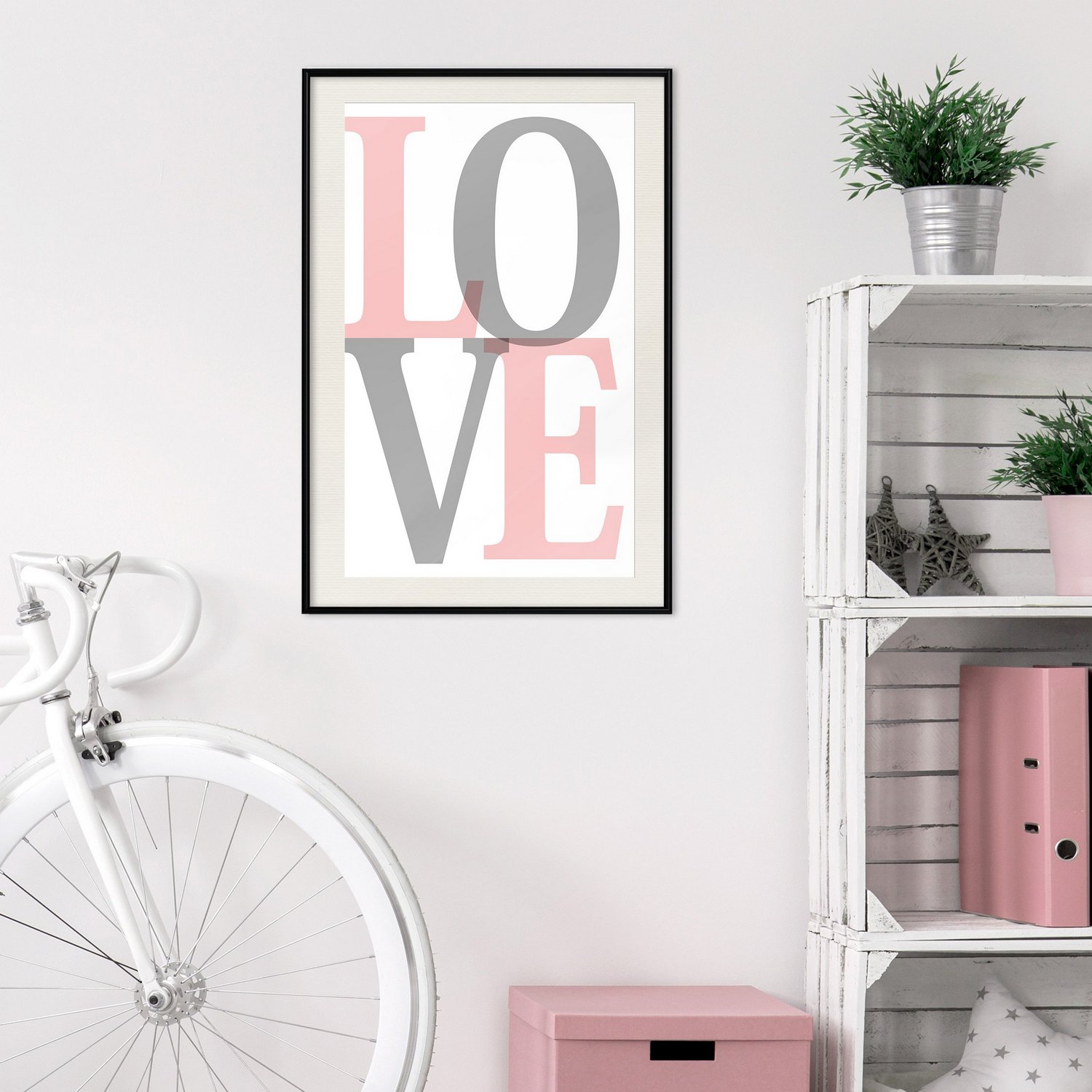 Poster Artgeist Affisch Grey Love