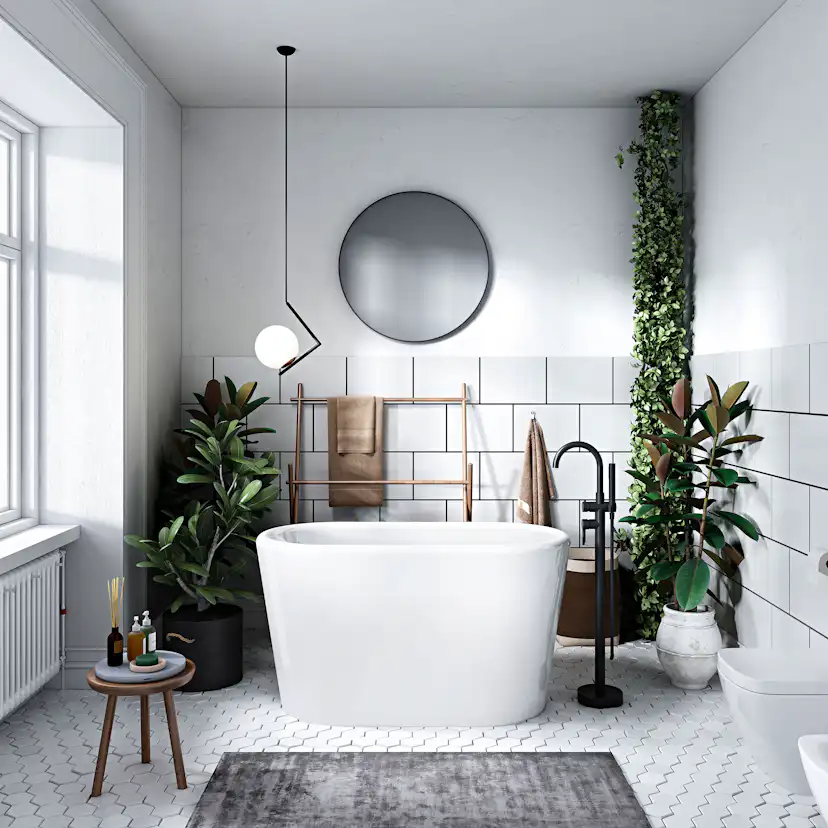 Sittbadkar Bathlife Ideal Fristående Vit