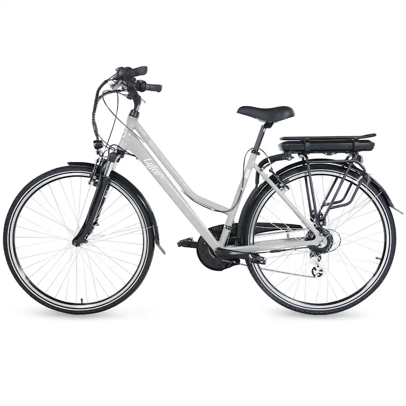 Elcykel Lyfco Dam 28" - Ellen 13 Ah Silver