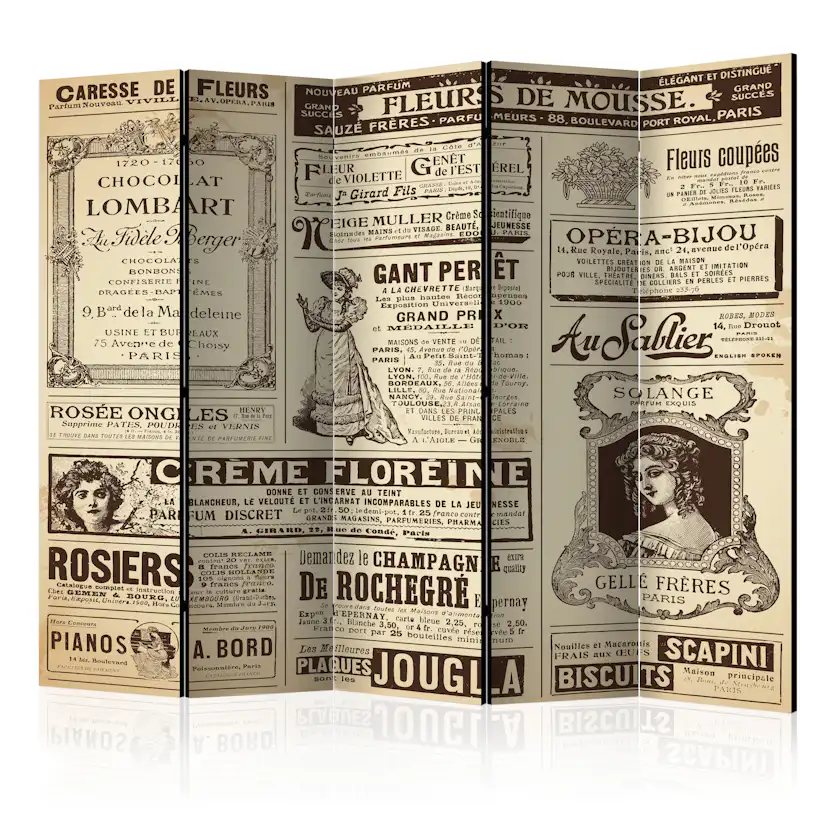 Rumsavdelare Arkiio Vintage Magazines II 225x172 cm