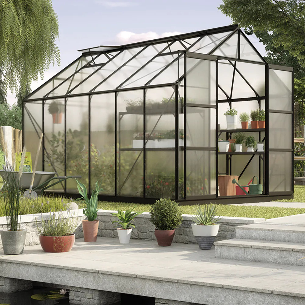VITAVIA URANUS 9900 SVART 6MM POLY M/SOCKEL Svart, Polykarbonat