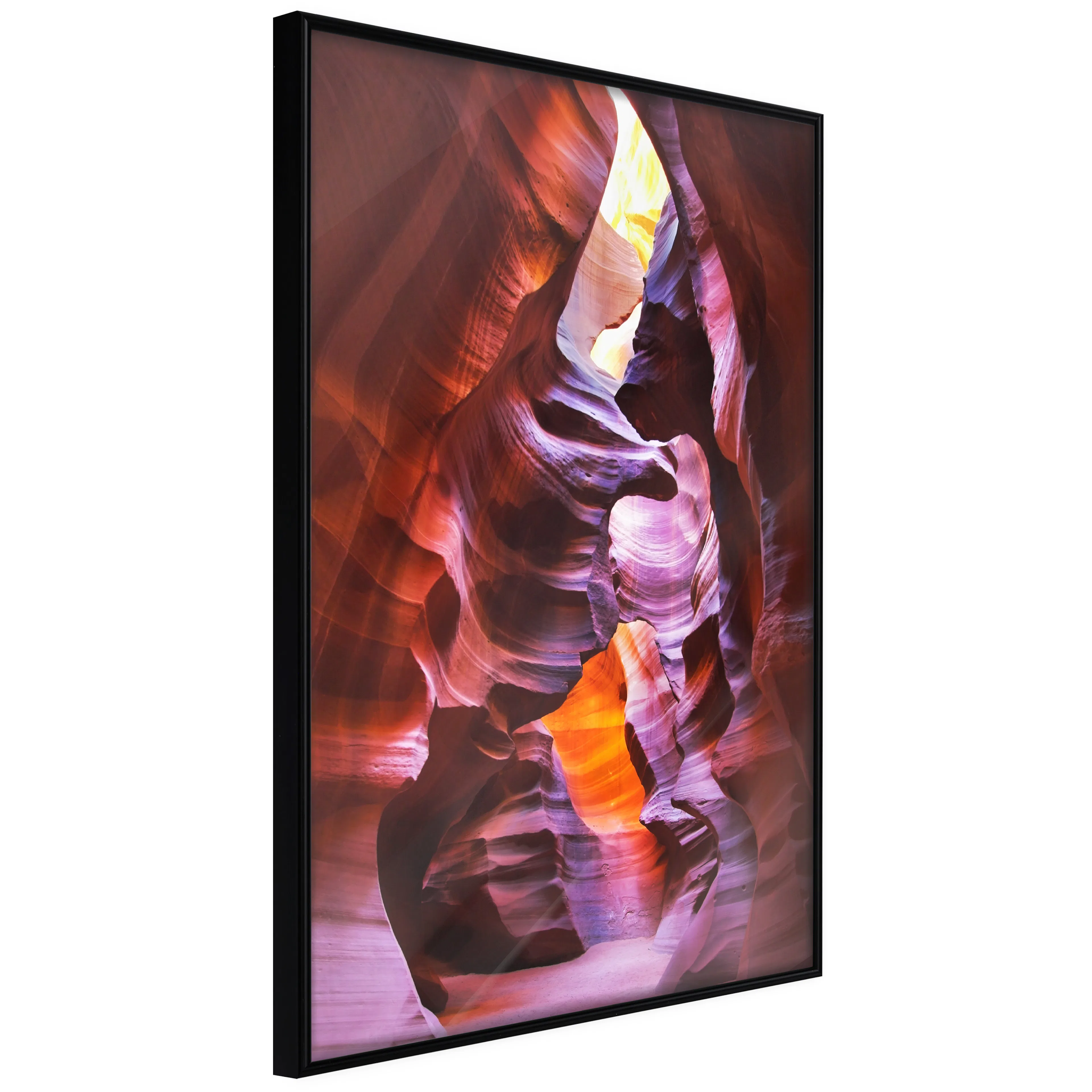 Affisch - Antelope Canyon [Poster] 40x60 Svart ram, 40x60 cm
