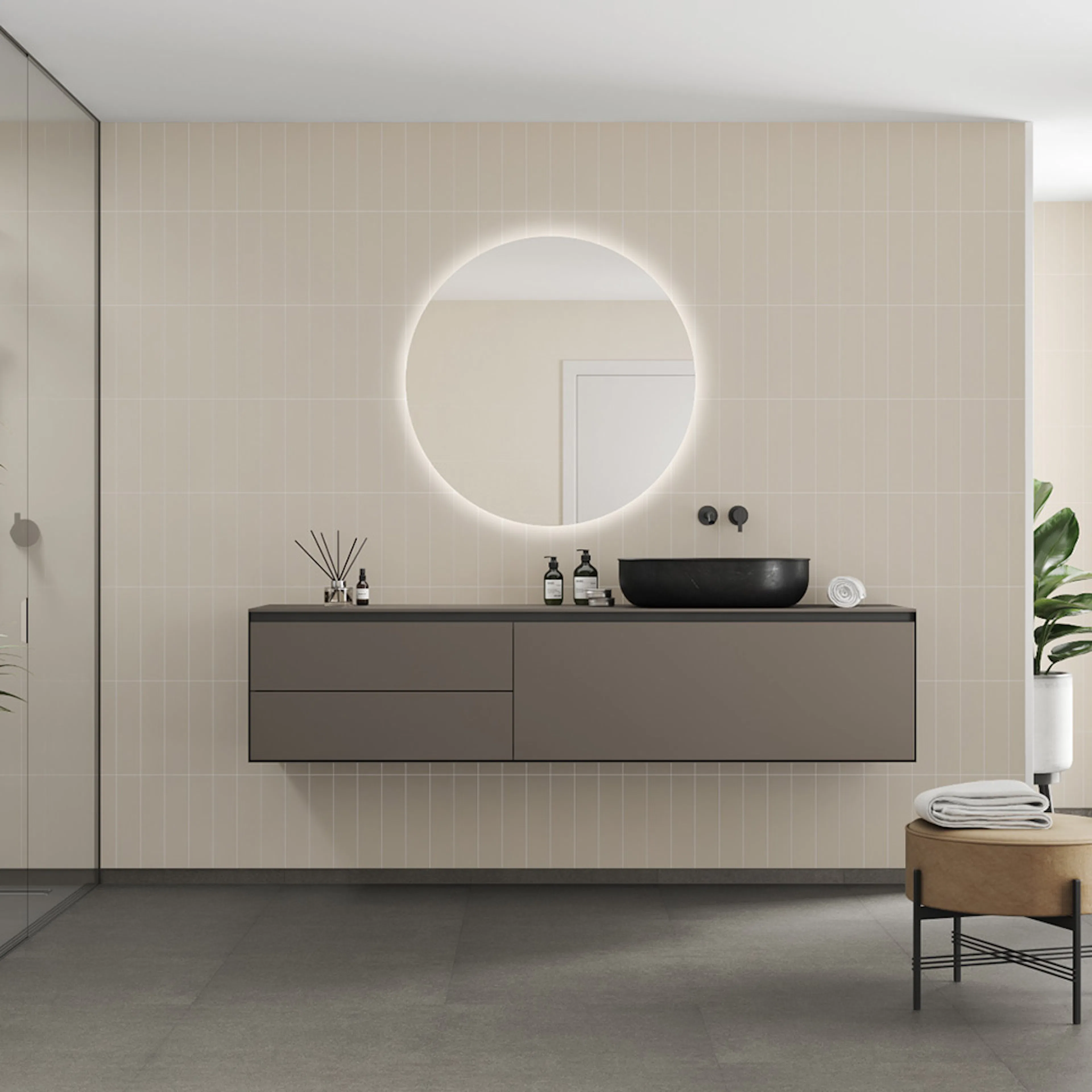 Våtrumsskiva Fibo 5233-M0830 EM Light Sand 10x620x2400 mm