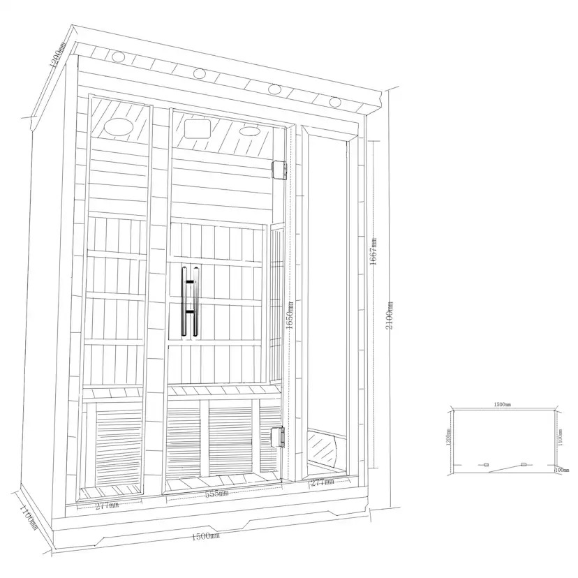 Infraröd Bastu Metalcraft Somero