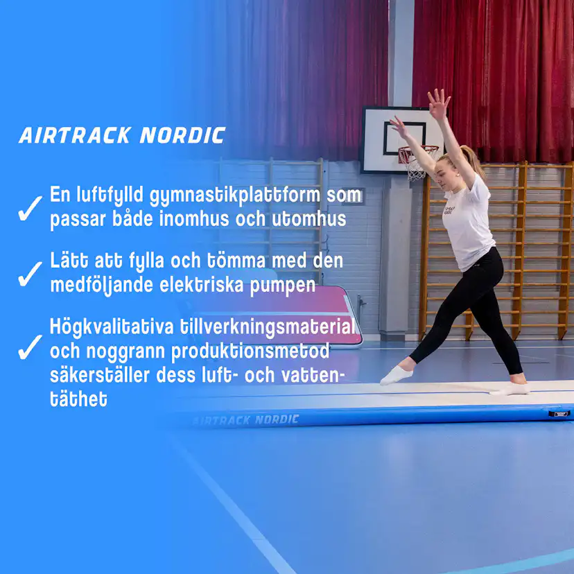 Airtrack Nordic Standard luftvoltbana Mint 800 cm Mint, L: 800 cm