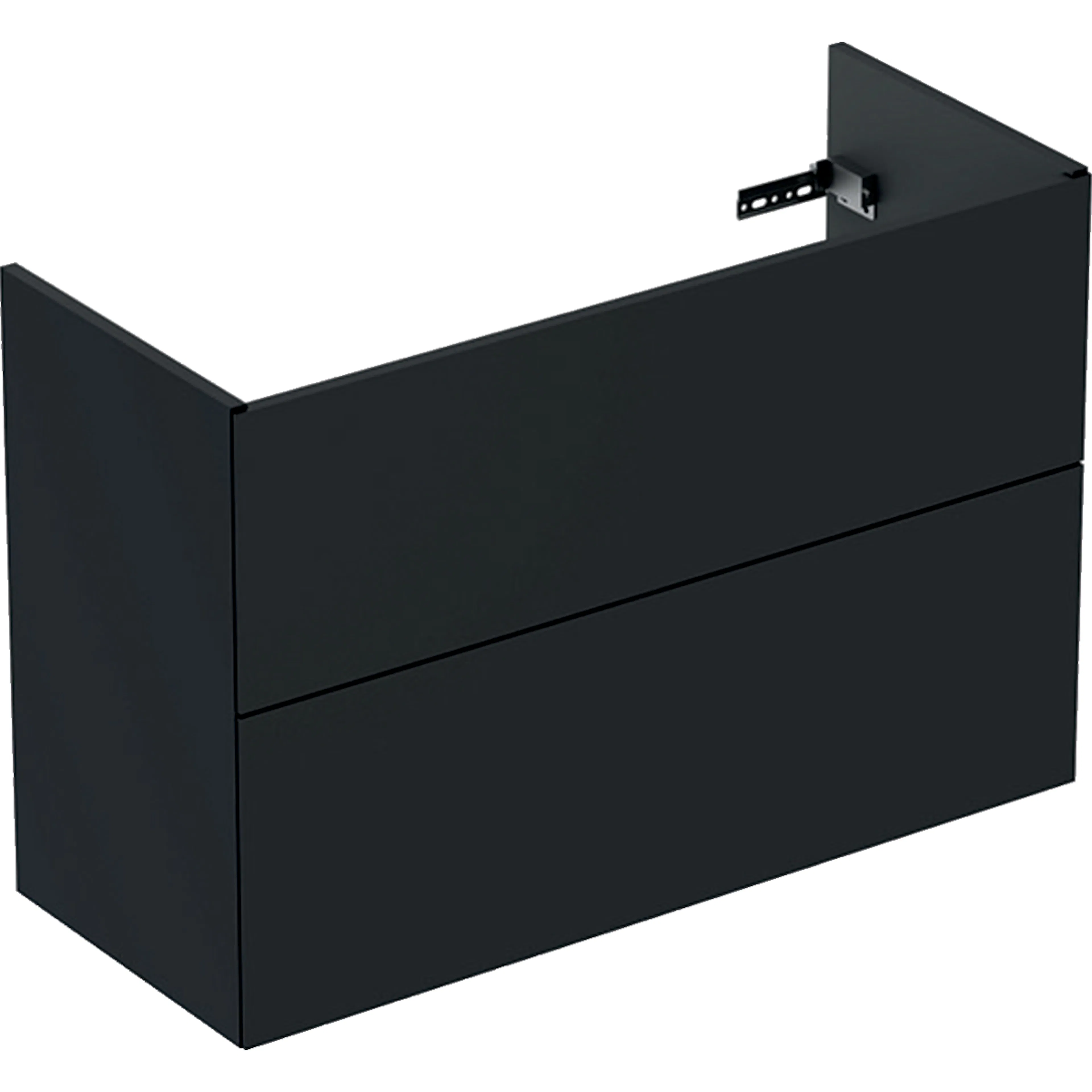 Ifö Elegant underskåp för möbeltvättställ, med två lådor, ko Svart, 900x600 mm