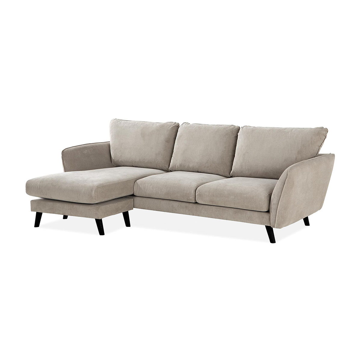 Trend Lyx 3-sits Divansoffa Vänster Svarta ben
