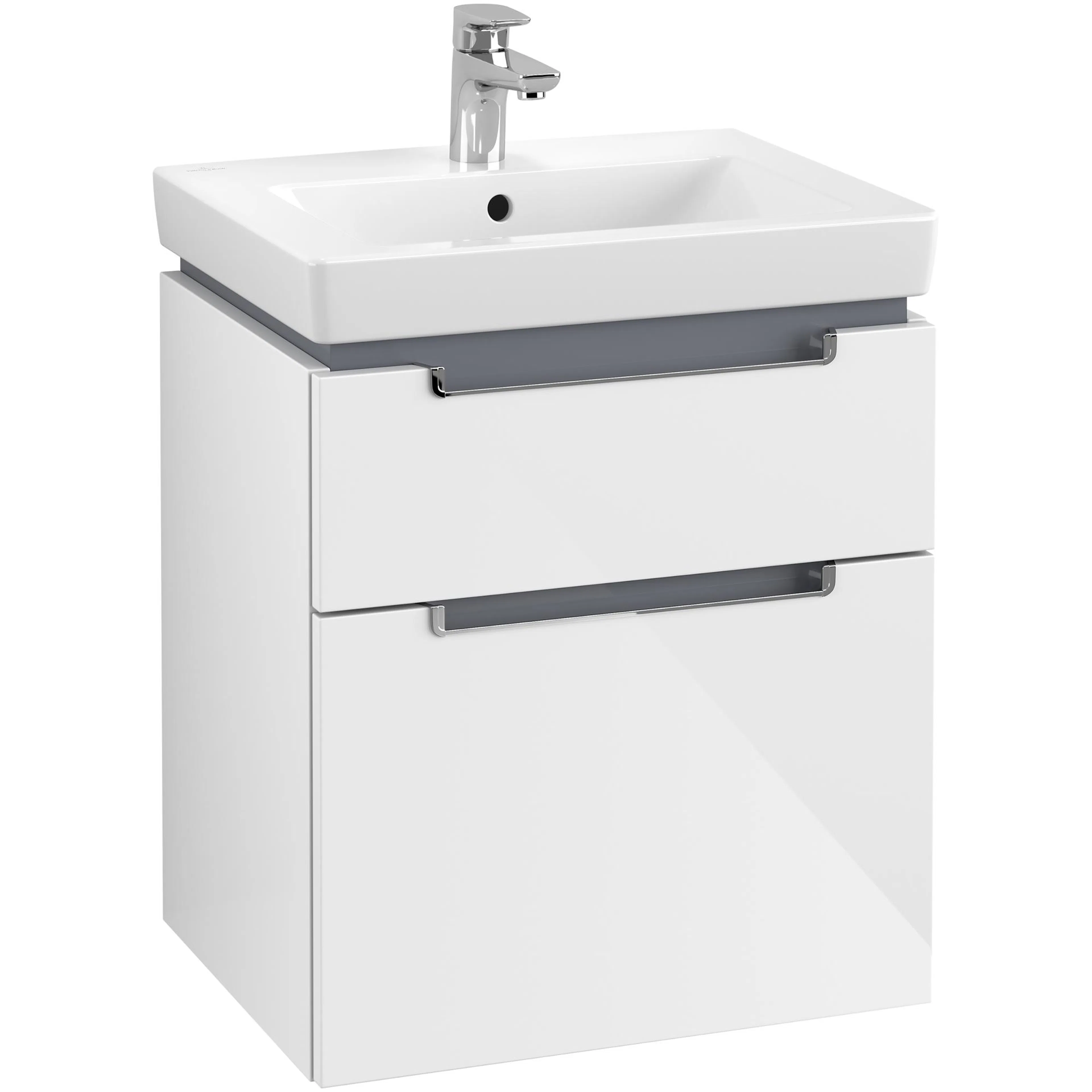 Tvättställsskåp Villeroy & Boch Subway 2.0 med 2 Lådor
