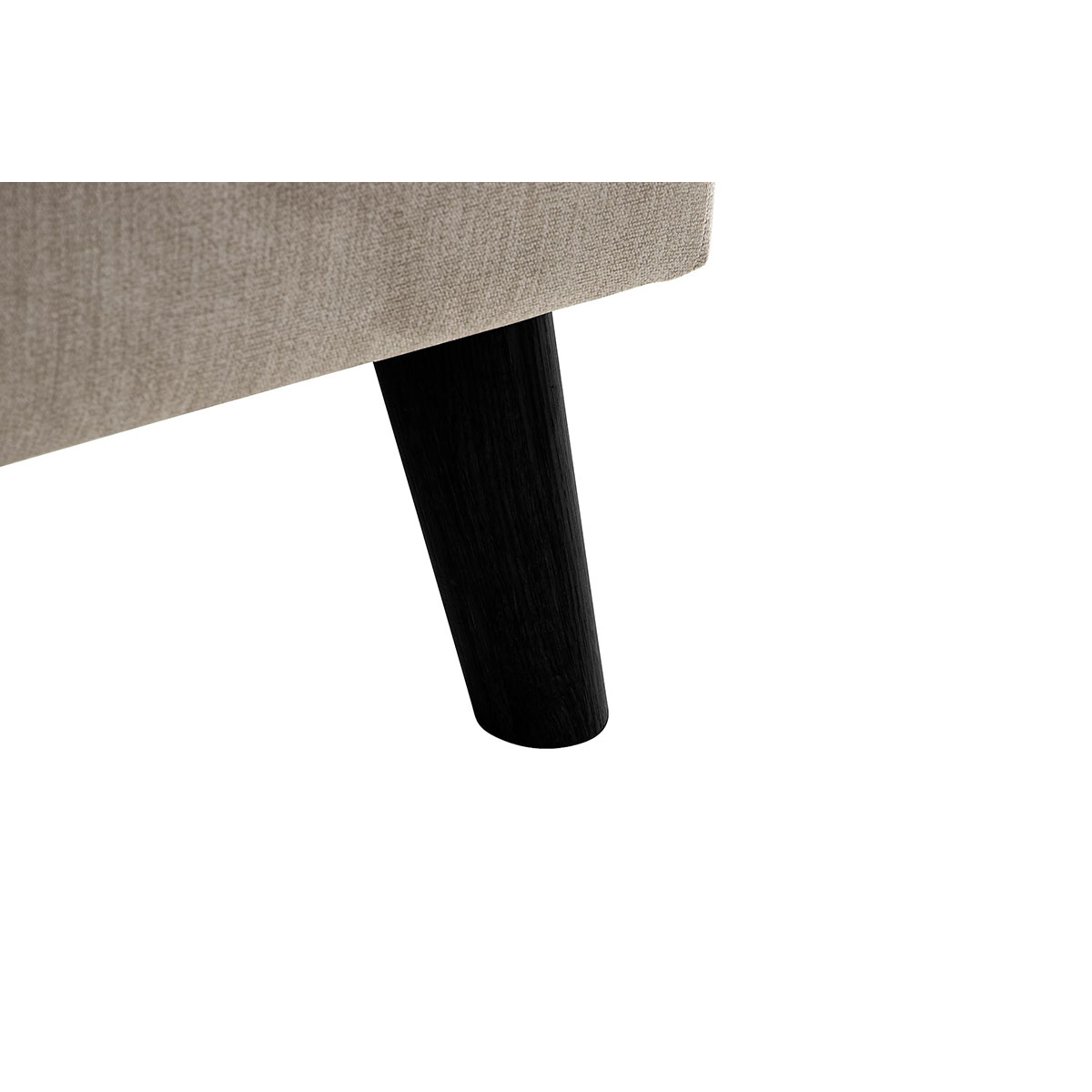 Trend Lyx Schäslongsoffa Vänster Beige, Svarta ben