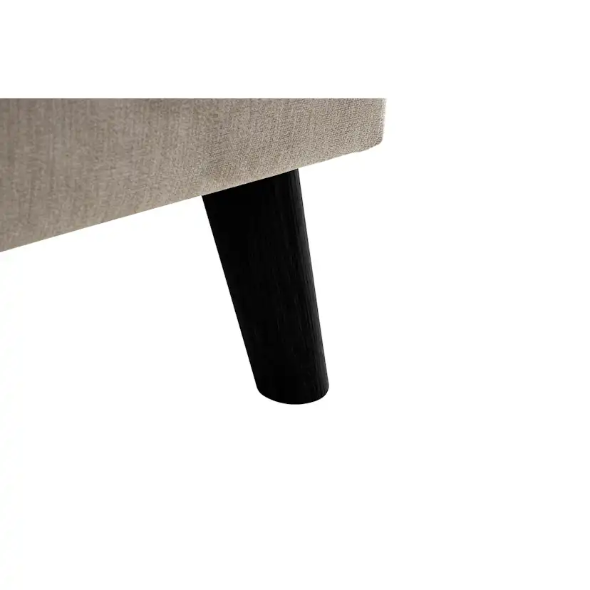 Trend Lyx Schäslongsoffa Vänster Beige, Svarta ben