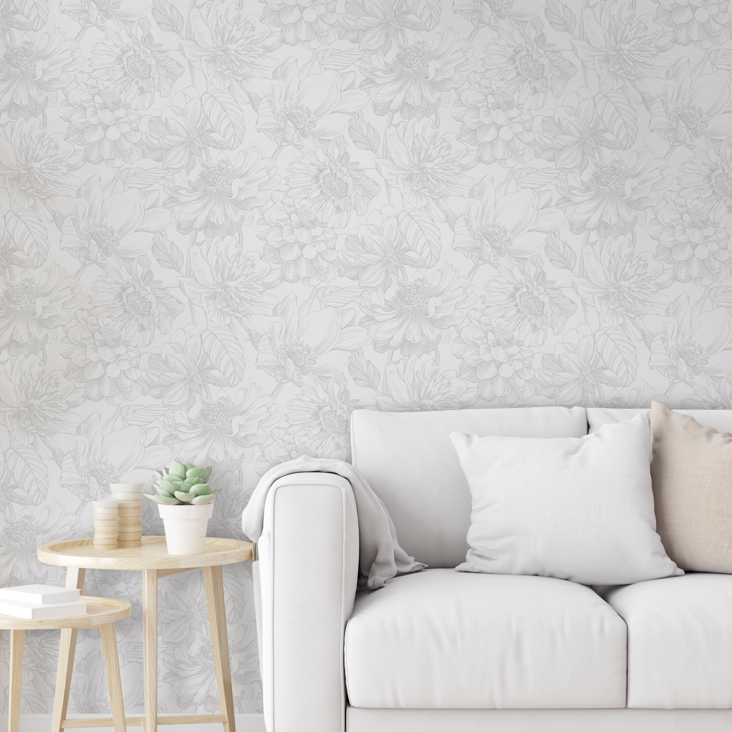 Tapet Art For The Home Dalia Grå 108233