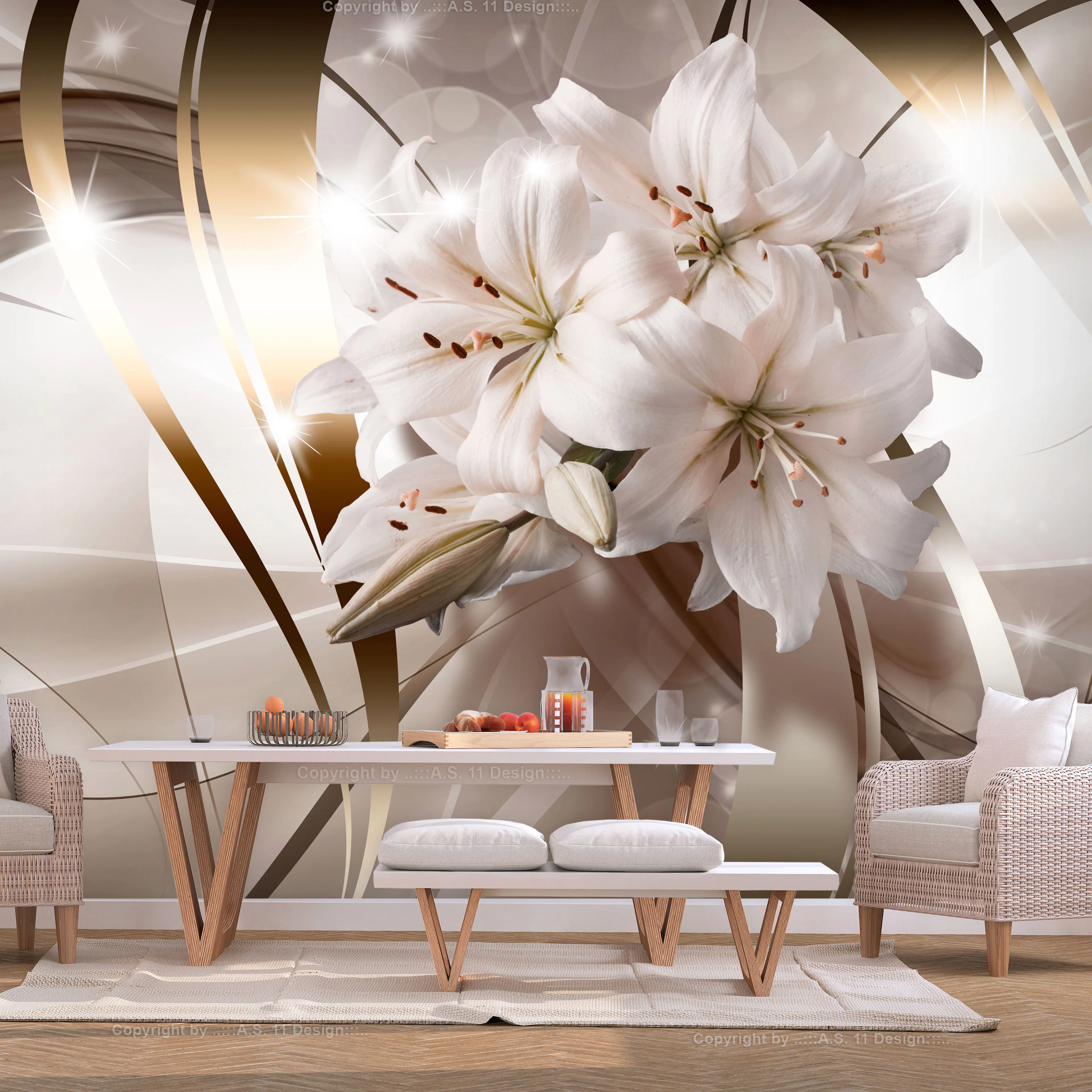 Fototapet Arkiio Lily Bunch