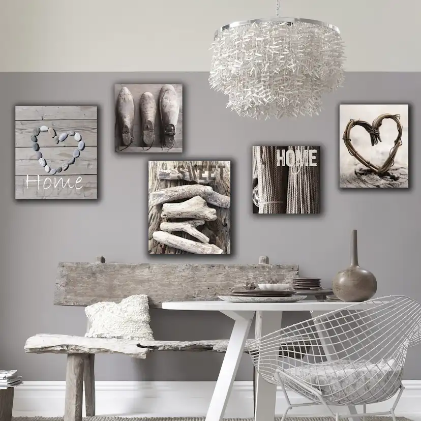 Tavla Art for the Home Home Sweet Home 5 Delar