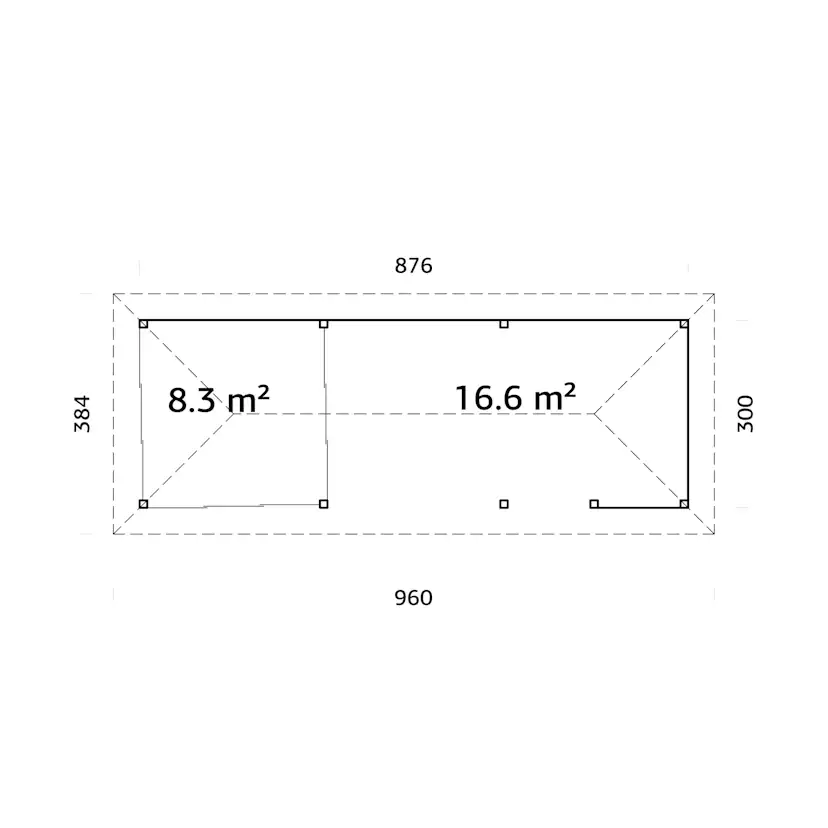 Uterum Palmako Bianca 24,9 m2 Set 216 Slide